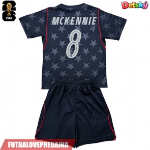 Lacne Dětský Futbalové dres Spojené štáty Weston McKennie #8 MS 2026 Krátky Rukáv - Preč (+ trenírky)